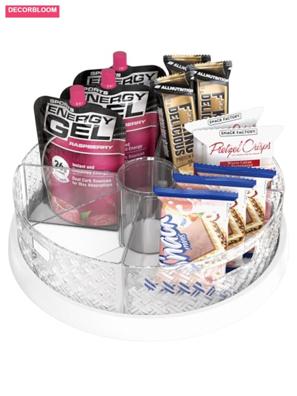 12-inch Lazy Susan Turntable with Removable Bins and Dividers